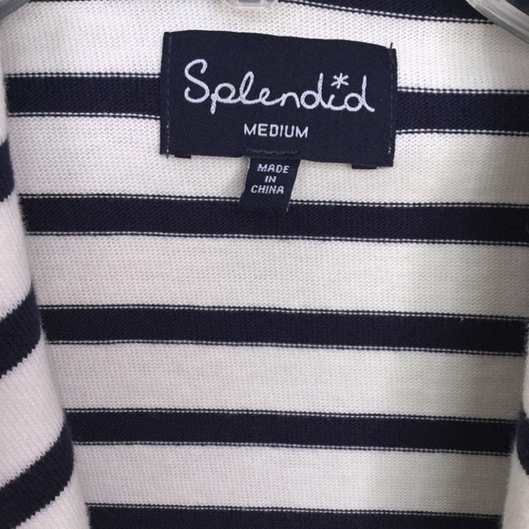 Splendid Vista Striped Moto Jacket Sz M - Picture 11 of 13